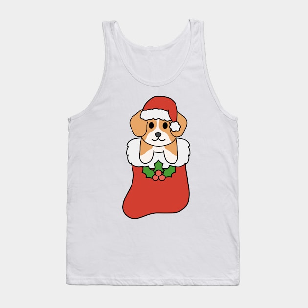 Christmas Beagle Stocking Tank Top by BiscuitSnack